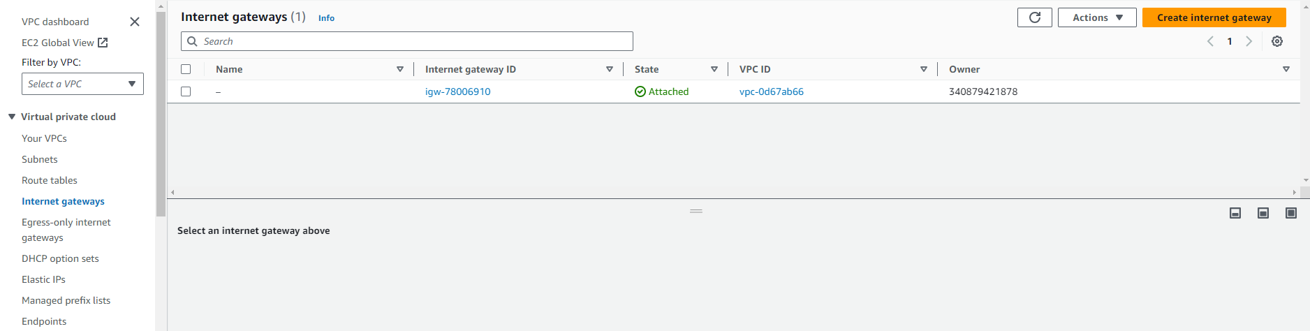 Create VPC