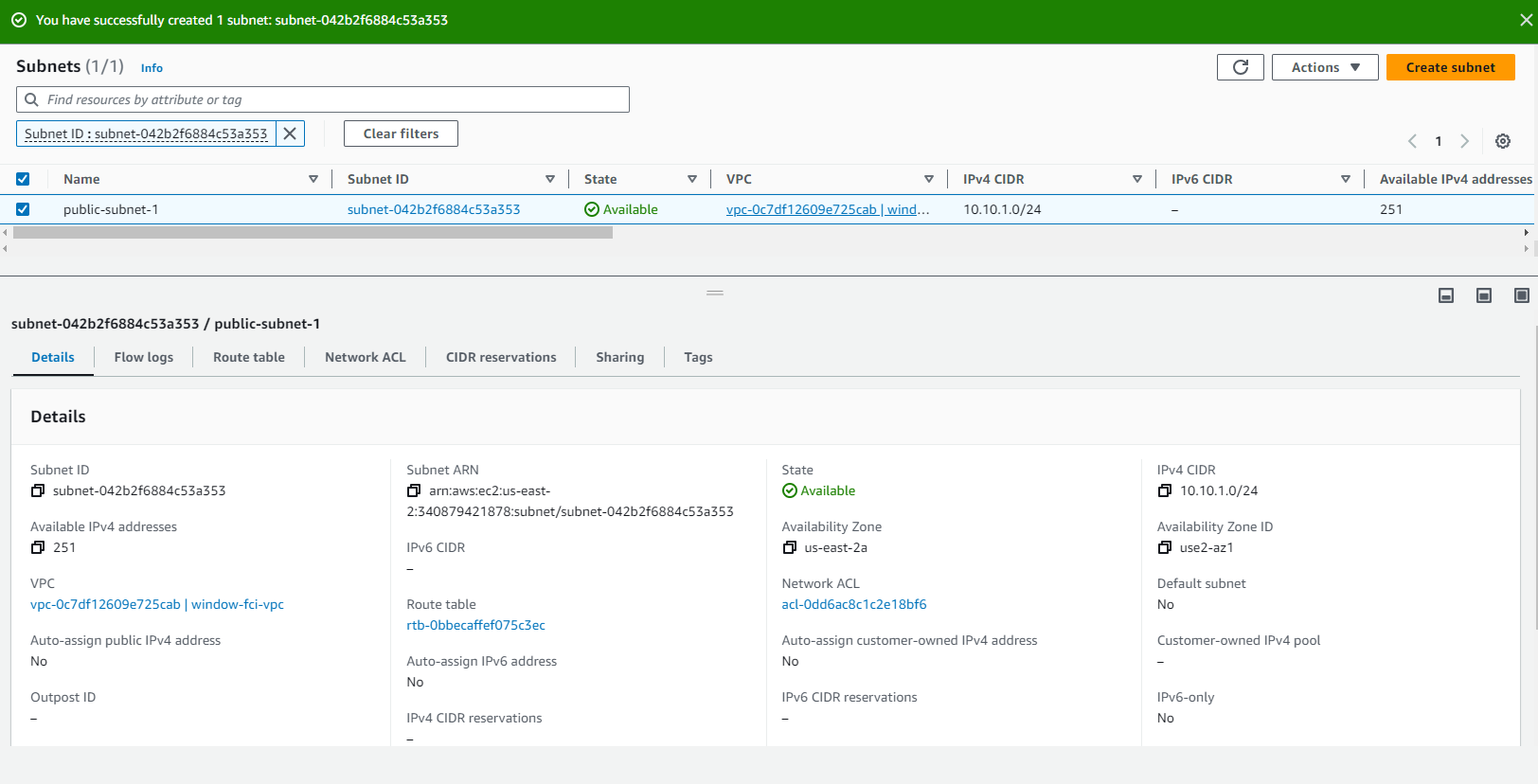 Create VPC